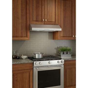 Broan-NuTone BCSQ130SS Three-Speed Under-Cabinet Range Hood