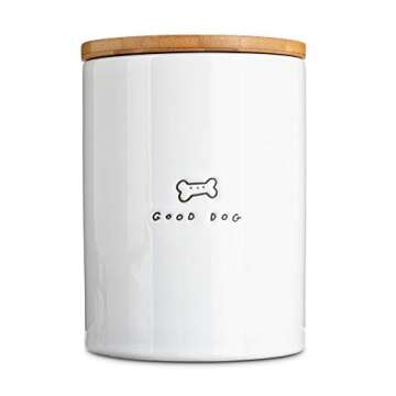 Harmony Good Dog Ceramic Dog Treat Jar, Large