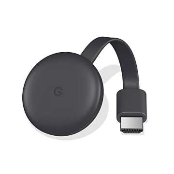 Google Chromecast 3 GA00439 Media Streamer - Black (Renewed)