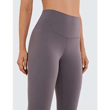 CRZ YOGA High Waisted Buttery Soft Lounge Legging 25 inches Tornado Grey X-Small