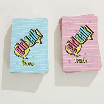 Hasbro Gaming Girl Talk Truth or Dare Board Game for Teens and Tweens, Inspired by The Original 1980s Edition, Ages 10 and Up, for 2-10 Players