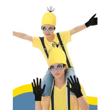 Yellow Halloween Costume Set with Hat & Accessories