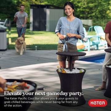 Keter Patio Cooler Table