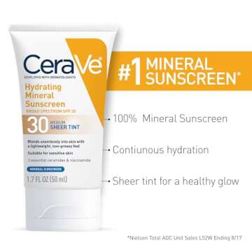 CeraVe Hydrating Mineral Sunscreen SPF 30 - Sheer Tint