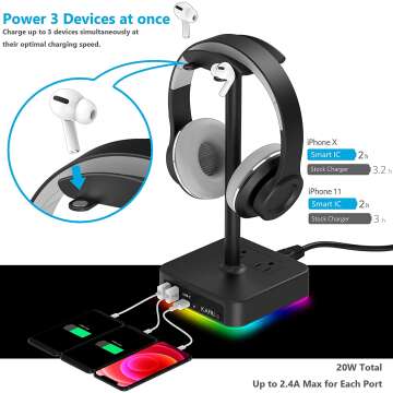 KAFRI RGB Headphone Stand