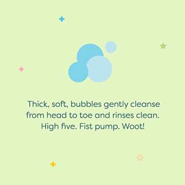 Babyganics Bubble Bath, Non-Allergenic, Gently Cleanses, Fragrance Free, 20 Fl Oz, Packaging May Vary