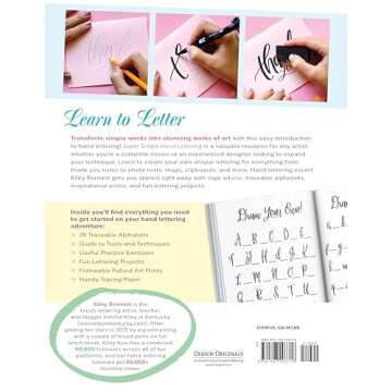 Super Simple Hand Lettering: 20 Traceable Alphabets, Easy Projects, Practice Sheets & More! (Design Originals) Includes Technique Guides, Skill-Building Exercises, Art Prints, & Vellum Tracing Paper