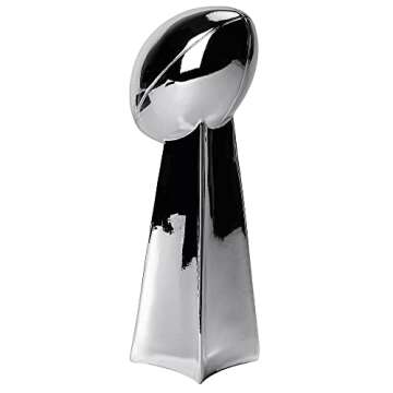 Spire Designs Fantasy Football Trophy - Chrome Replica Championship Trophy - First Place Winner Award for League - 9 inches