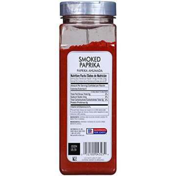 McCormick Culinary Smoked Paprika, 17 oz - One 17 Ounce Container of Sweet and Smoky Paprika Perfect for Spanish Cuisine, Chicken, Fish, Pork, Potatoes, and More