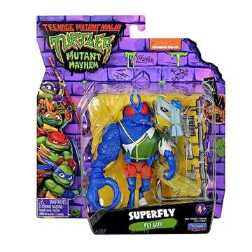 Teenage Mutant Ninja Turtles: Mutant Mayhem 4'' Super Fly Basic Action Figure by Playmates Toys (83287CO)