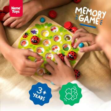 Wooden Ladybug Memory Game