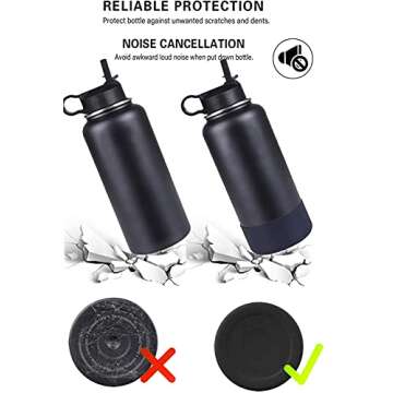 The Mass Straw Lid and Boot for Hydro Flask Wide Mouth and Other Brand Insulated Water Bottle