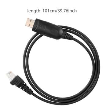 Retevis RT95 USB Programming Cable,RT95 Two Way Radio USB Programming Cable,Compatible RT95 Mobile Car Radio (1 Pack)