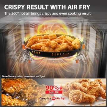 TOSHIBA 8-in-1 Air Fryer Combo Microwave Oven