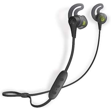 Jaybird X4 Wireless Bluetooth Headphones for Sport Fitness and Running, Compatible with iOS and Android Smartphones: Sweatproof and Waterproof - Black Metallic/Flash (Renewed)