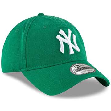 New Era MLB Core Classic 9TWENTY Adjustable Hat Cap One Size Fits All (New York Yankees Green)