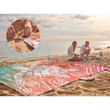 Oversized Waterproof Sandproof Beach Blanket - WEKAPO