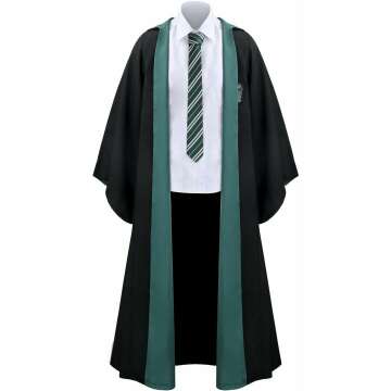 Magician Robe Wizard School Costume Cloak for Men & Boys