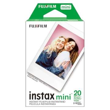 Fujifilm Instax Mini Instant Film, 2 x 10 Shoots X 2Pack (Total 40 Shoots) Value Set