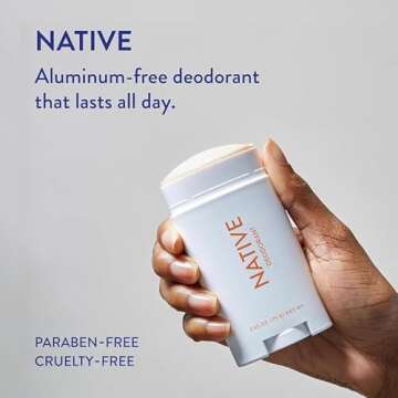 Native Deodorant | Natural Deodorant for Men, Seasonal, Aluminum Free with Baking Soda, Probiotics | Sage & Sweet Citrus, Honey & Saguaro, Toasted Marshmallow & Vanilla - 3 Pk