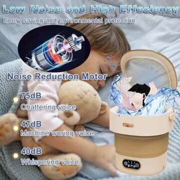 Portable Mini Washing Machine & Dryer for Baby Clothes