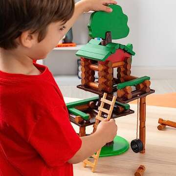 Lincoln Logs 2 Tiered Tree House Building Set, Educational Toy, Gift for Kids, Girls and Boys, STEM Retro Classic Toy