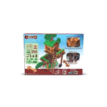 Lincoln Logs 2 Tiered Tree House Building Set, Educational Toy, Gift for Kids, Girls and Boys, STEM Retro Classic Toy