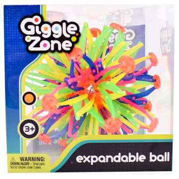 Sunny Days Entertainment Expandable Ball – Breathing Toy Sphere for Kids & Adults – Expands from 6.5’’ to 13"