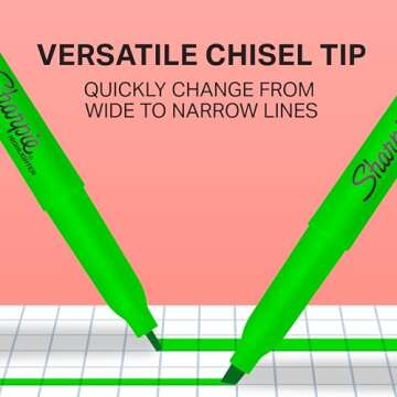 Sharpie Pocket Highlighters, Narrow Chisel Tip Highlighter Marker Set, Pack Of 36 In 6 Assorted Fluorescent And Pastel Highlighters, Ideal For Office Supplies, Teacher Supplies, And School Supplies