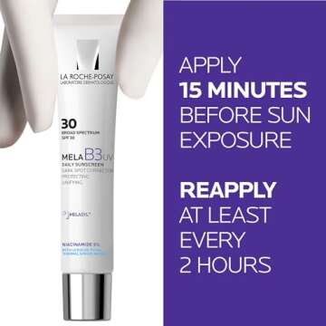 La Roche-Posay Mela B3 UV Daily Sunscreen | Face Moisturizer With SPF 30 + Anti-Aging Melasyl + 5% Niacinamide | Helps Correct & Protect From Sun Damage | Face Sunscreen With No White Cast | 40ML