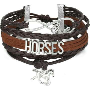 Horse Love Infinity Bracelet