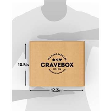 CRAVEBOX Snack Box (50 Count) Halloween Variety Pack Gift Care Package Basket Adult Kid Guy Girl Women Men Birthday College Student Office Back to School