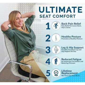 ComfiLife Gel Seat Cushion for Pain Relief & Comfort