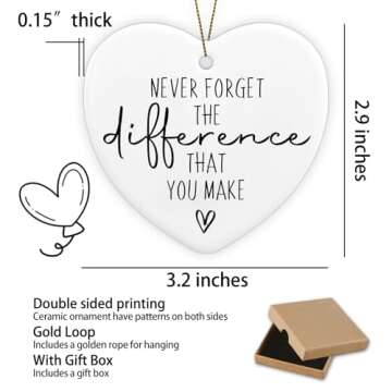 Thank You Gifts - Ceramic Keepsake Ornament for Farewell