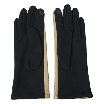 Justin Gregory Faux Leather Gloves - Stylish & Warm