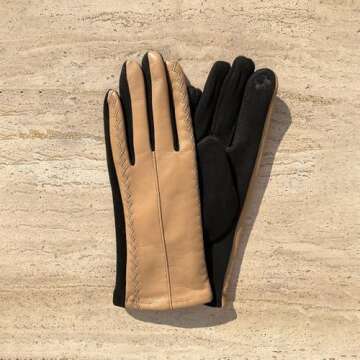 Justin Gregory Faux Leather Gloves - Stylish & Warm