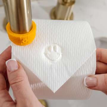 BURU SOLUTIONS Toilet Paper Stamp Fun (Smiley Face) - Add a Unique Personal Touch to Your Bathroom Decor! Enhance Your Home Decor. Ideal for Housekeeping, Hotels, Rentals, Home Staging Decor and More