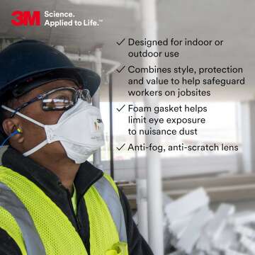 3M Virtua CCS Safety Glasses with Foam Gasket