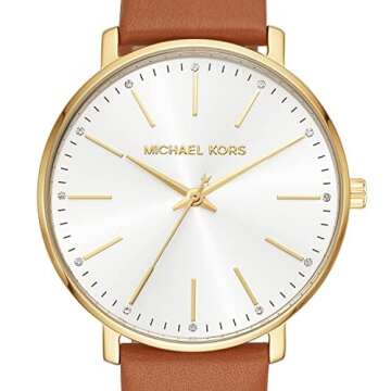 Michael Kors Pyper Three-Hand Silver-Tone Stainless Steel Mesh Women's Watch (Model: MK2740)