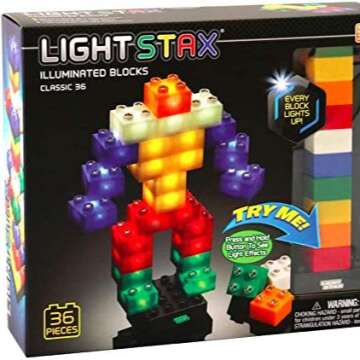 Light Stax Junior Illuminated Building Blocks Classic Set - 36 Piece Set