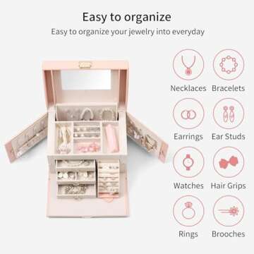 Stylish Vlando Jewelry Box Organizer for Women