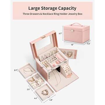 Stylish Vlando Jewelry Box Organizer for Women