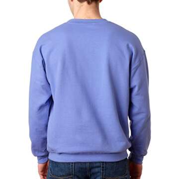 Gildan Adult Fleece Crewneck Sweatshirt, Style G18000, Multipack, Antique Sapphire (1-Pack), Small