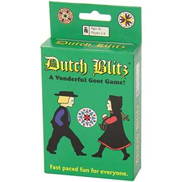 Dutch Blitz - Fast Paced Card Game for 2-4 Players Ages 8+, 160 Cards, Easy to Learn