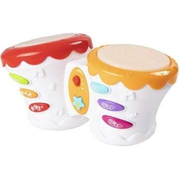 Engaging Fat Brain Toys Beat Bop Baby Bongo - Fun Gifts for Infants