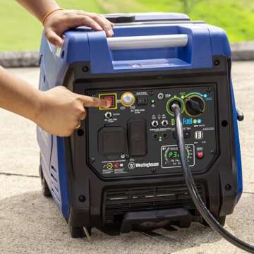 Westinghouse Outdoor Power Equipment 5000 Peak Watt Super Quiet Dual Fuel Portable Inverter Generator, Remote Electric Start, Gas & Propane Powered, RV Ready, CO Sensor, Parallel Capable