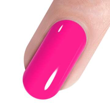 Vishine Hot Pink Nail Gel 15ml | Long-Lasting & DIY