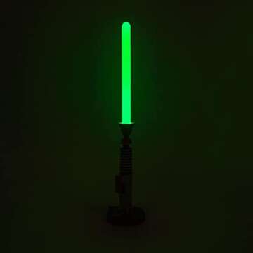 STAR WARS Luke Skywalker Green Lightsaber LED Mood Light | 23-Inch Desktop Table Lamp | Nightstand Light for Bedroom, Desk, Playroom | Perfect Home Decor, Kids Room Essentials, Gifts & Collectibles