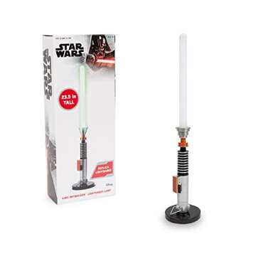 STAR WARS Luke Skywalker Green Lightsaber LED Mood Light | 23-Inch Desktop Table Lamp | Nightstand Light for Bedroom, Desk, Playroom | Perfect Home Decor, Kids Room Essentials, Gifts & Collectibles