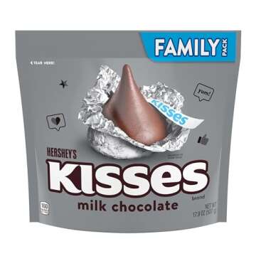 HERSHEY'S KISSES Milk Chocolate Halloween Candy Family Pack – 17.9 oz